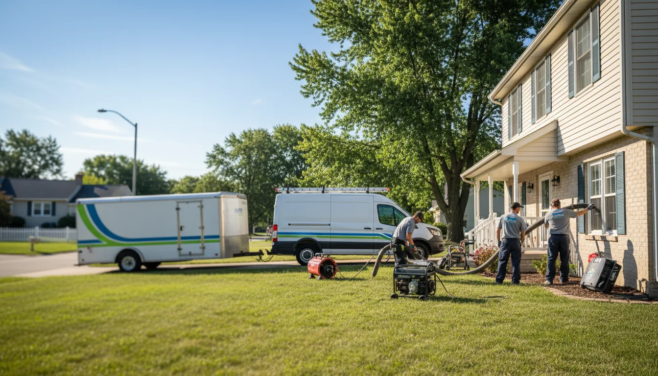 Flooded Basement Restoration And Cleanup With Repair in Chatfield, OH near me
